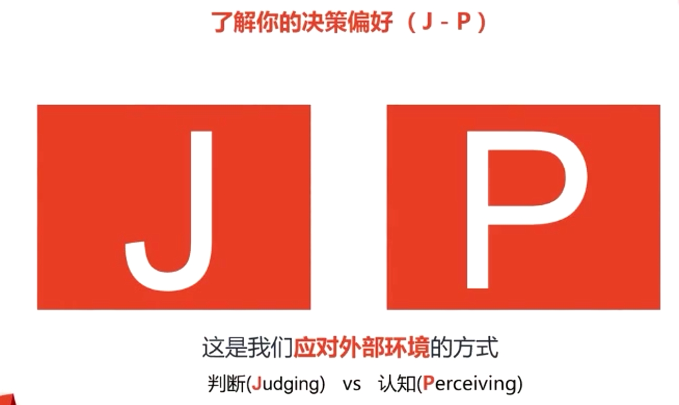 了解你的決策偏好(J-P)